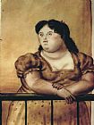 Fernando Botero Canvas Paintings - El balcon